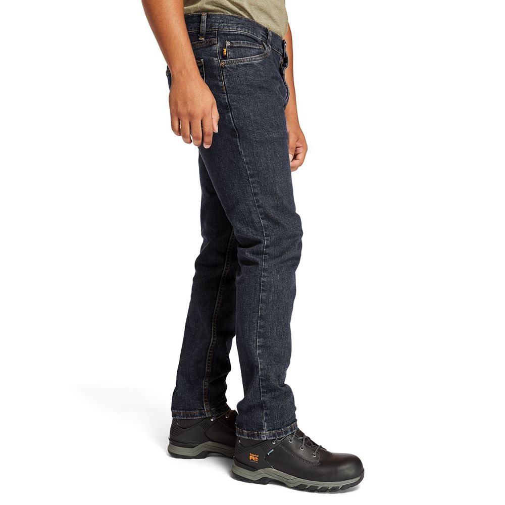 Timberland Mens Pants PRO® Grit-N-Grind Modern Fit Flex Denim Work - Navy - India MA1624390